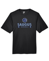Saugus HS Baseball Stacked - Performance T-Shirt