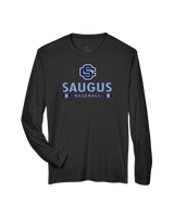 Saugus HS Baseball Stacked - Performance Long Sleeve