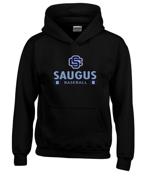 Saugus HS Baseball Stacked - Cotton Hoodie