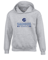 Saugus HS Baseball Stacked - Cotton Hoodie