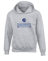 Saugus HS Baseball Stacked - Youth Hoodie