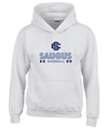 Saugus HS Baseball Stacked - Youth Hoodie