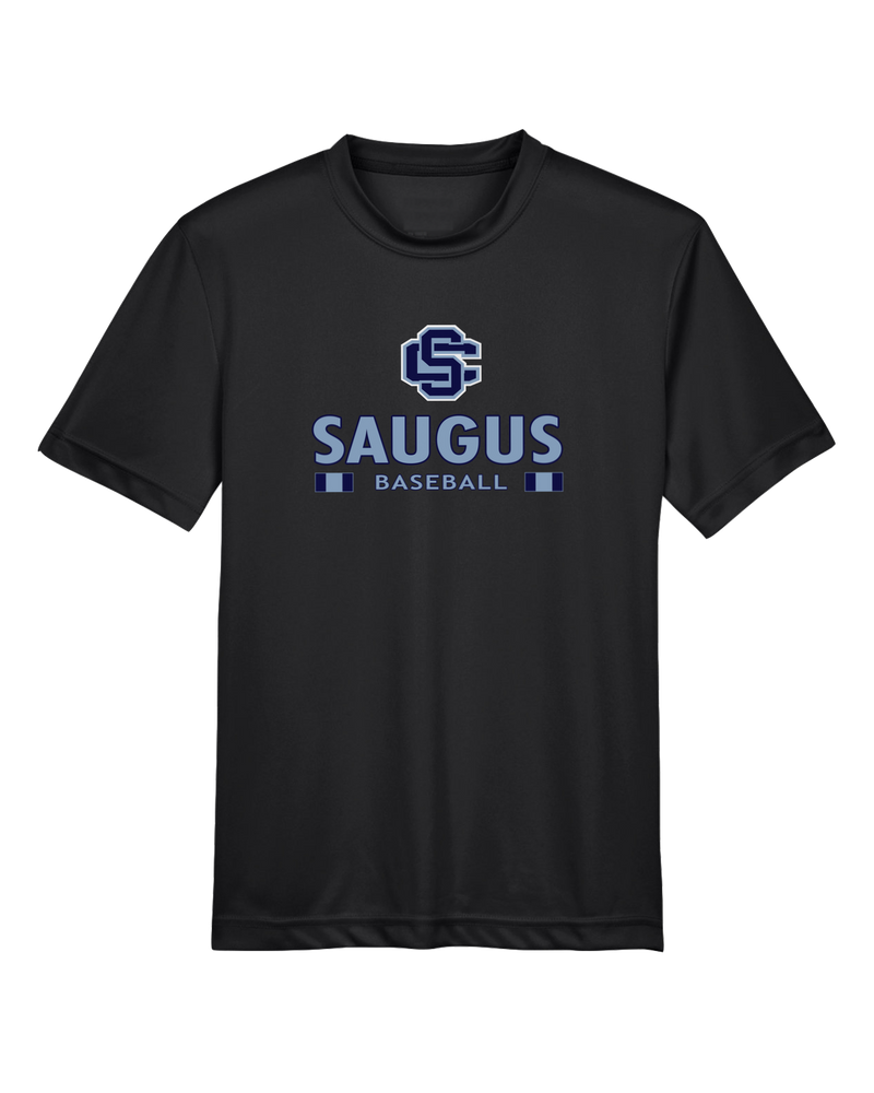 Saugus HS Baseball Stacked - Youth Performance T-Shirt