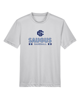 Saugus HS Baseball Stacked - Youth Performance T-Shirt