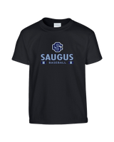 Saugus HS Baseball Stacked - Youth T-Shirt