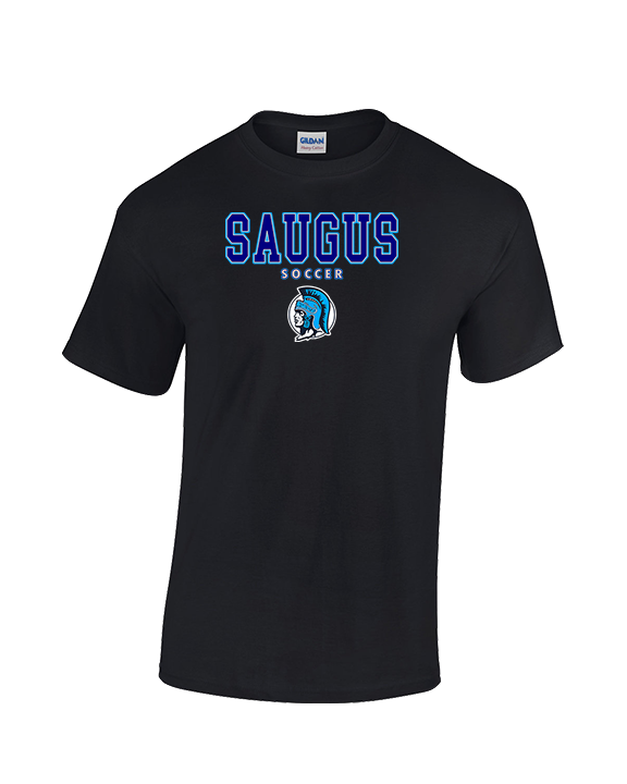 Saugus HS Boys Soccer Block - Cotton T-Shirt