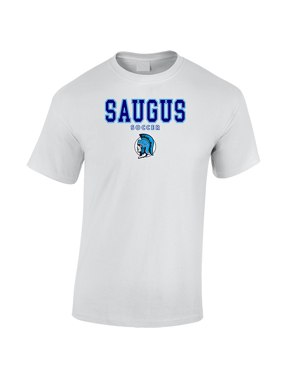 Saugus HS Boys Soccer Block - Cotton T-Shirt