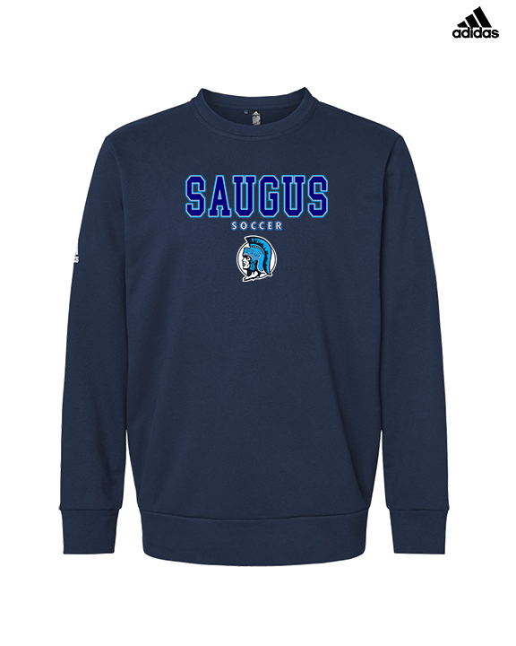 Saugus HS Boys Soccer Block - Mens Adidas Crewneck