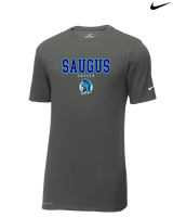 Saugus HS Boys Soccer Block - Mens Nike Cotton Poly Tee