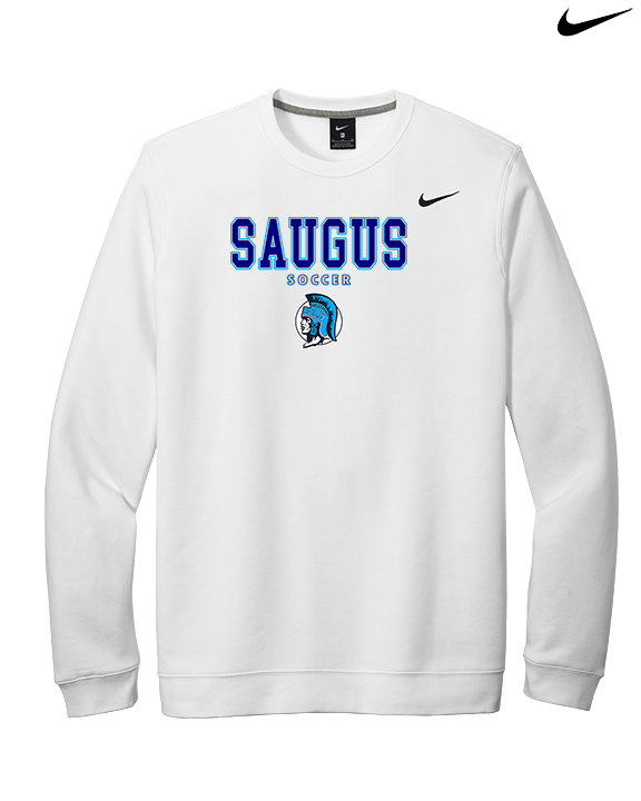 Saugus HS Boys Soccer Block - Mens Nike Crewneck