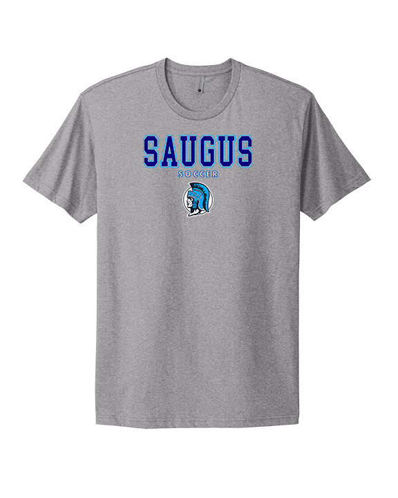 Saugus HS Boys Soccer Block - Mens Select Cotton T-Shirt