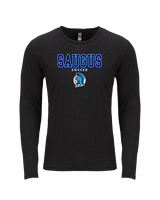 Saugus HS Boys Soccer Block - Tri-Blend Long Sleeve