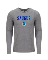 Saugus HS Boys Soccer Block - Tri-Blend Long Sleeve