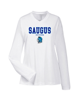 Saugus HS Boys Soccer Block - Womens Performance Longsleeve