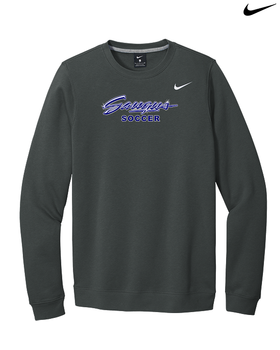 Saugus HS Boys Soccer Logo - Mens Nike Crewneck