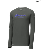 Saugus HS Boys Soccer Logo - Mens Nike Longsleeve