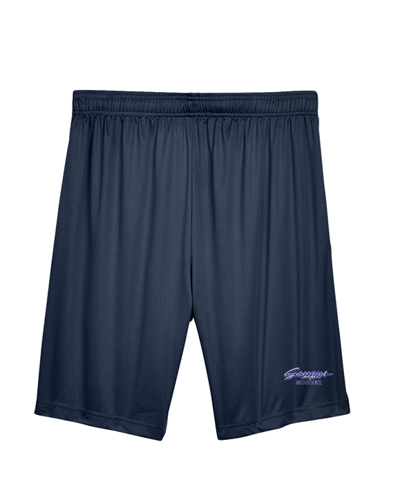 Saugus HS Boys Soccer Logo - Mens Training Shorts with Pockets