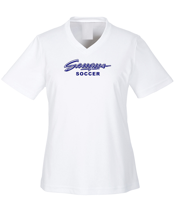 Saugus HS Boys Soccer Logo - Womens Performance Shirt