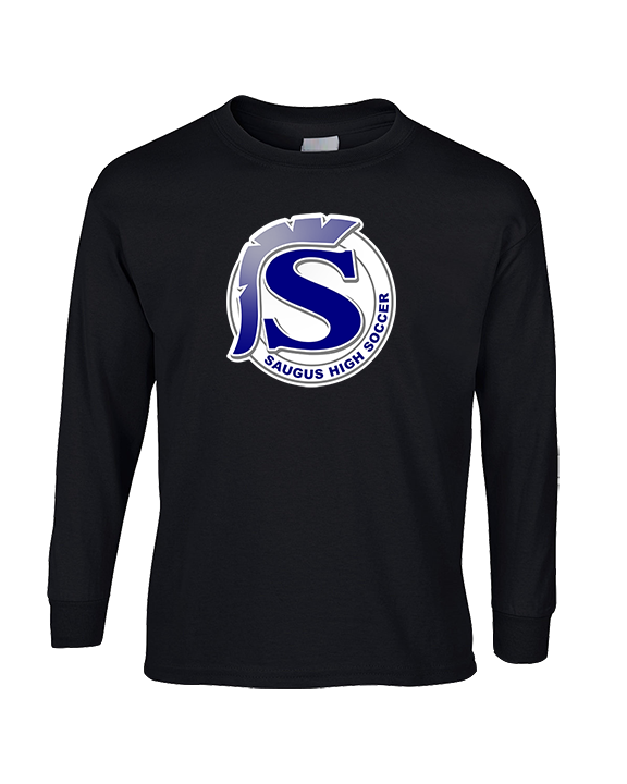 Saugus HS Boys Soccer Logo S - Cotton Longsleeve