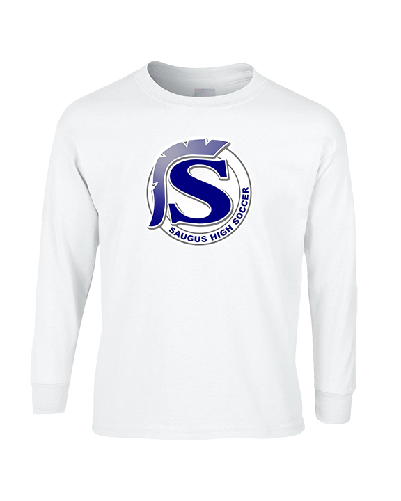 Saugus HS Boys Soccer Logo S - Cotton Longsleeve
