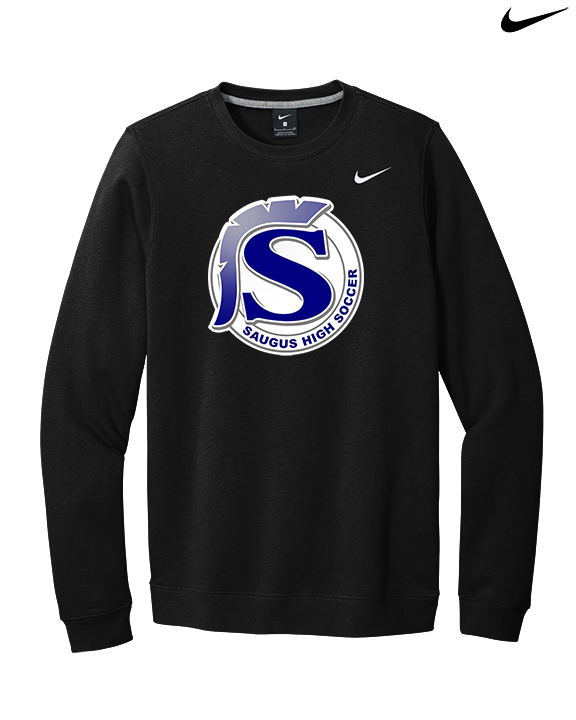 Saugus HS Boys Soccer Logo S - Mens Nike Crewneck