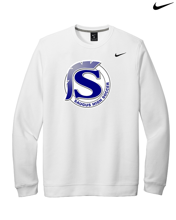 Saugus HS Boys Soccer Logo S - Mens Nike Crewneck