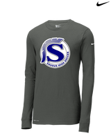 Saugus HS Boys Soccer Logo S - Mens Nike Longsleeve