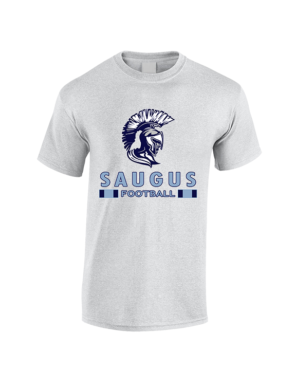 Saugus HS Football Stacked - Cotton T-Shirt