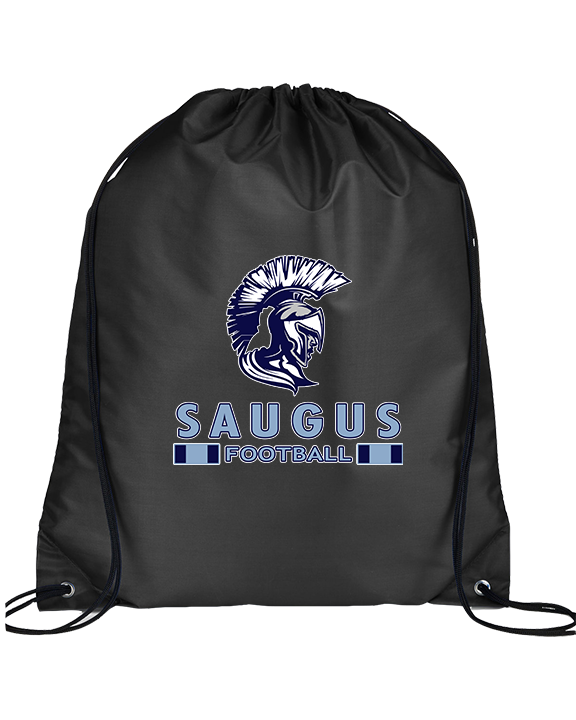 Saugus HS Football Stacked - Drawstring Bag