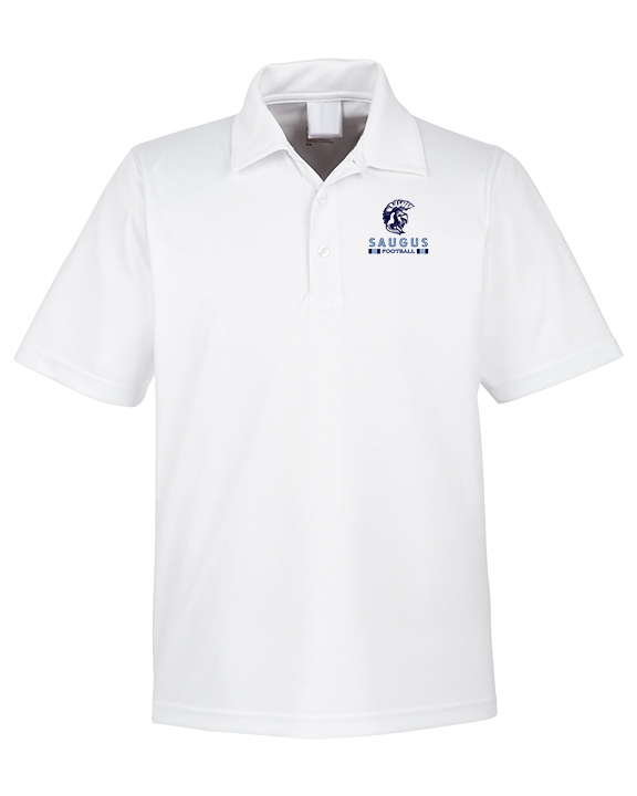 Saugus HS Football Stacked - Mens Polo