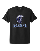 Saugus HS Football Stacked - Mens Select Cotton T-Shirt
