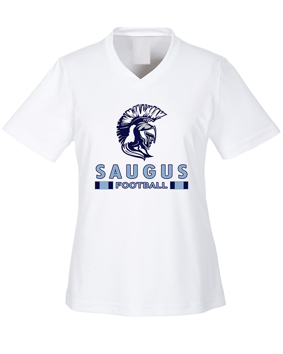 Saugus HS Football Stacked - Womens Performance Shirt