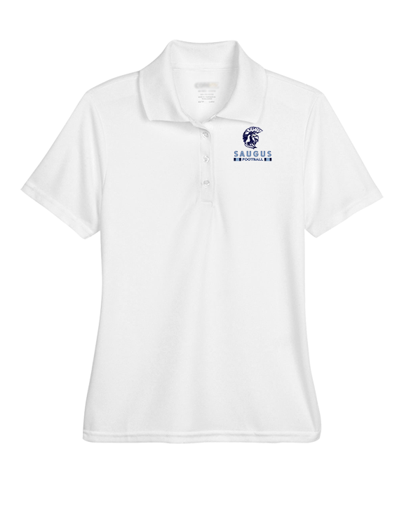 Saugus HS Football Stacked - Womens Polo