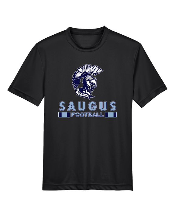 Saugus HS Football Stacked - Youth Performance Shirt