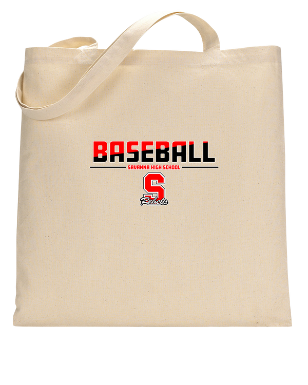 Savanna HS Baseball Cut - Tote Bag