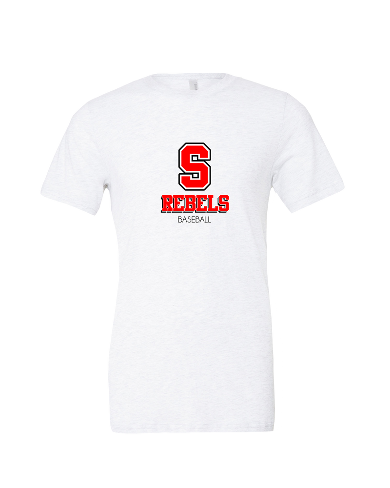 Savanna HS Baseball Shadow - Mens Tri Blend Shirt