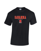 Savanna HS Football Block - Cotton T-Shirt