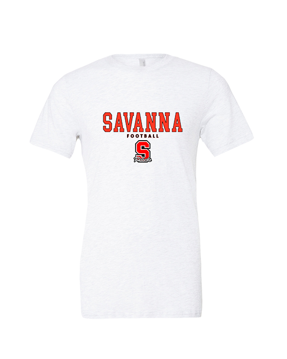 Savanna HS Football Block - Tri-Blend Shirt