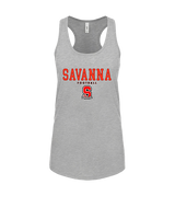 Savanna HS Football Block - Womens Tank Top