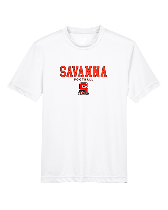 Savanna HS Football Block - Youth Performance Shirt