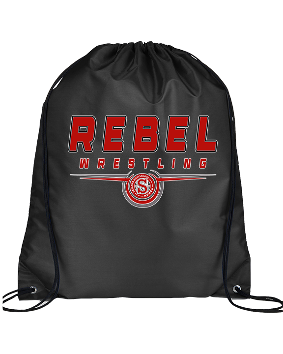 Savanna HS Wrestling Design - Drawstring Bag