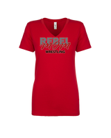 Savanna HS Wrestling Mom - Womens Vneck