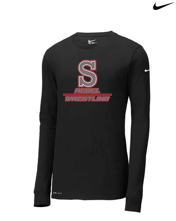 Savanna HS Wrestling Split - Mens Nike Longsleeve