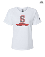 Savanna HS Wrestling Split - Womens Adidas Performance Shirt