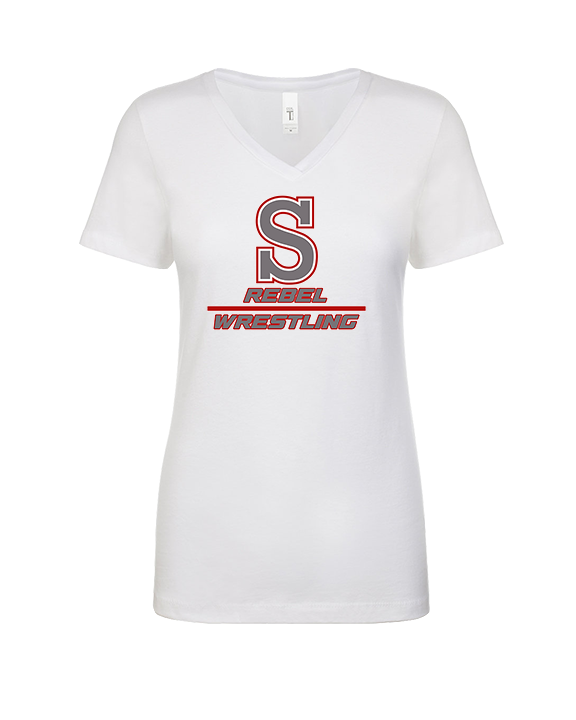 Savanna HS Wrestling Split - Womens Vneck