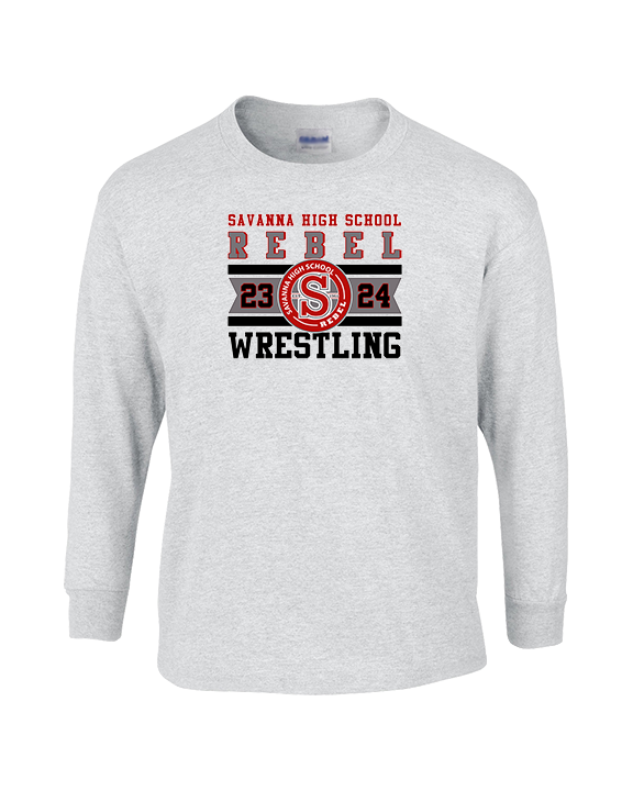 Savanna HS Wrestling Stamp - Cotton Longsleeve