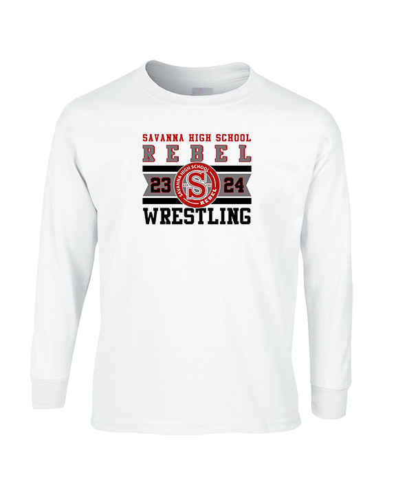 Savanna HS Wrestling Stamp - Cotton Longsleeve