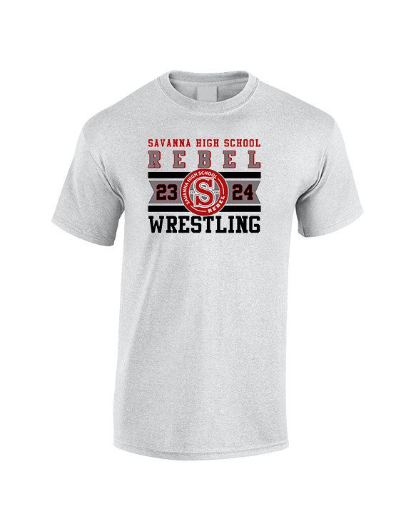 Savanna HS Wrestling Stamp - Cotton T-Shirt
