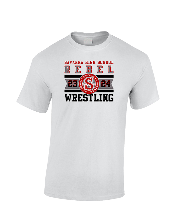 Savanna HS Wrestling Stamp - Cotton T-Shirt