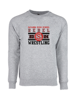 Savanna HS Wrestling Stamp - Crewneck Sweatshirt